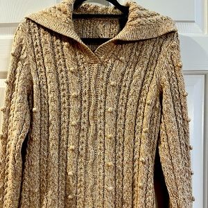 Talbots L cable knit sweater. No tag